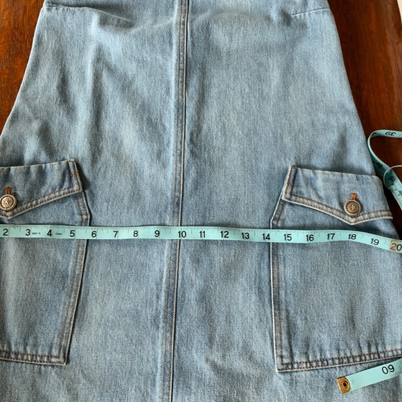 AUTHENTIC RARE VINTAGE CHANEL BLUE DENIM DRESS 38 EXCELLENT PREOWNED CONDITION - Picture 11 of 16